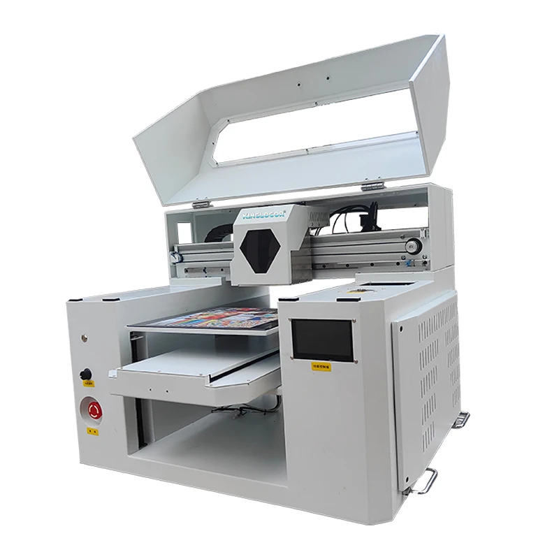 A2 UV flatbed printer inkjet UV plotter easy to operate 33*60cm UV printer with TX800/XP600 print heads