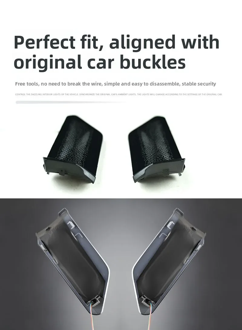 for Toyota RAV4 2026 Car Inner Door Bowl Light Ambient Lights Welcome Atmosphere Lamp Car Interior Decoration Accessories detail image 9