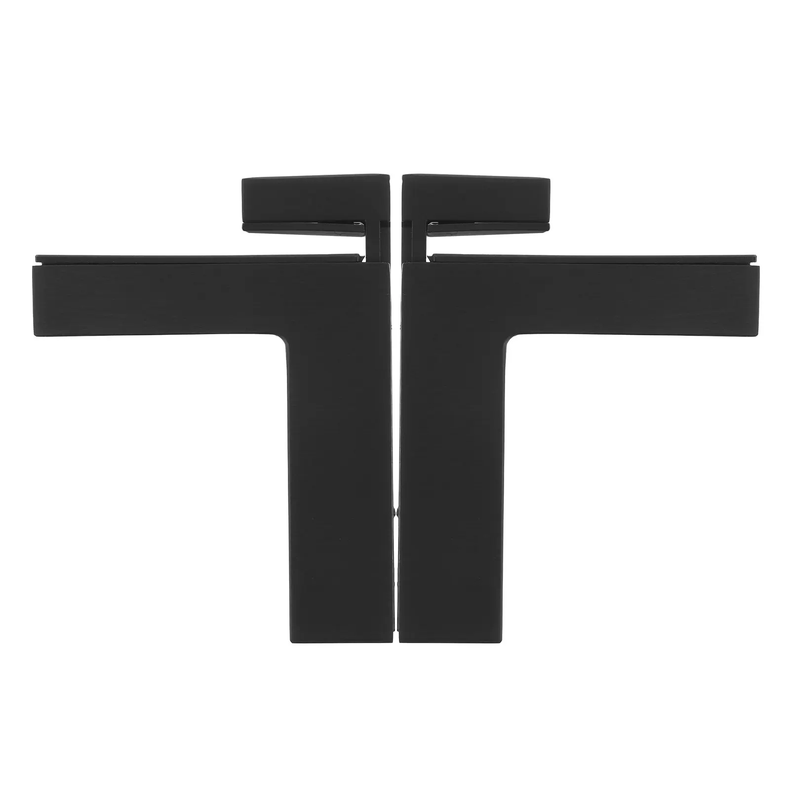 2Pcs Glass Shelf Brackets Adjustable Zinc Alloy Floating Shelf Supports Precision Made Stable Load Bearing for 3-36Mm Shelves
