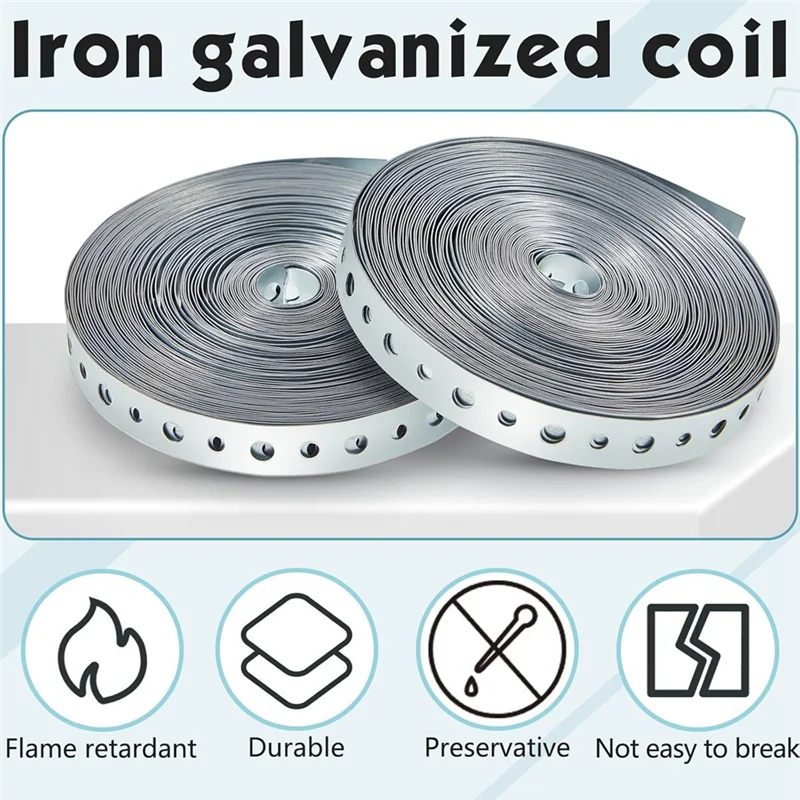 

ABCA-2 Rolls Galvanized Metal Pipe Strap With Holes Pipe Hanger For Pipe Support Hanging