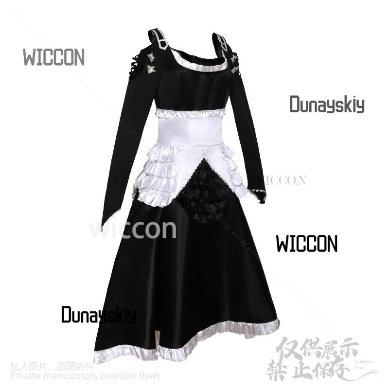أنيمي لعبة Azur Lane تأثيري فاتح زي القوطية الأسود الدانتيل رائع خمر لوليتا مثير Kawaii فستان هالوين مخصص