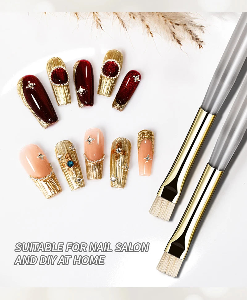 RSNAIL Nail Art Styling Pinsel Streifen Liner Pinsel Multifunktionale Design Nagel Pinsel Harte Borsten Modellierung Pinsel Maniküre Werkzeuge – Detail 7