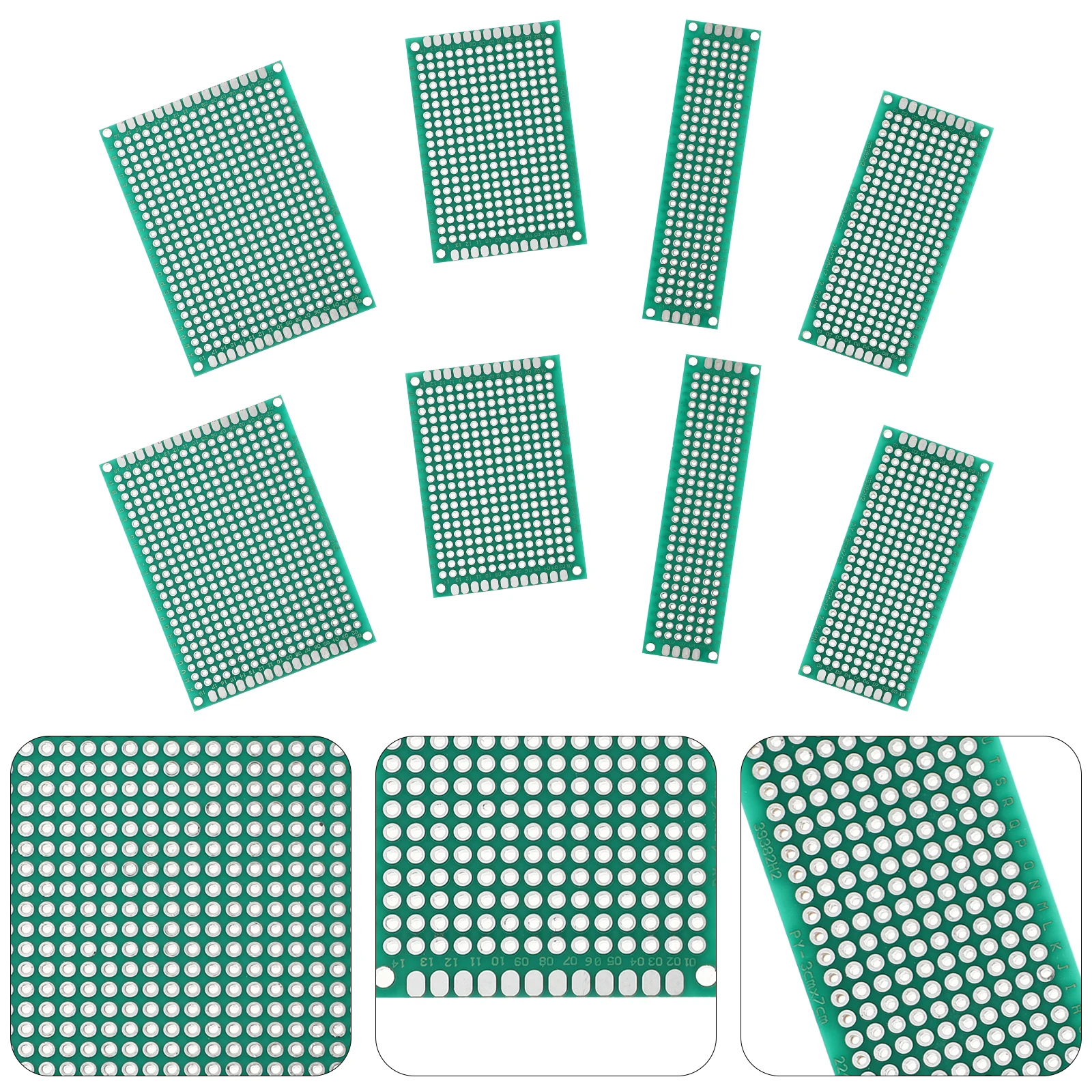 

1 Set Fine Craftsmanship Circuit Board Fr4 Fiberglass Copper Tin Universal Pcb Board Prototype Breadboard Kit For Diy Projects