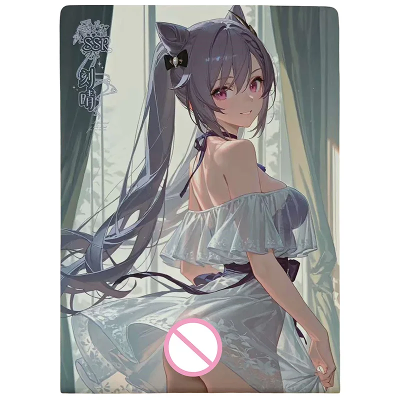 การ์ดสะสมหายากขนาด A5 ลายเทพธิดาอนิเมะ Kamisato Ayaka Hu Tao Hoshimi Miyabi Furina ของเล่นสำหรับเด็กผู้ชาย ของขวัญวันเกิด