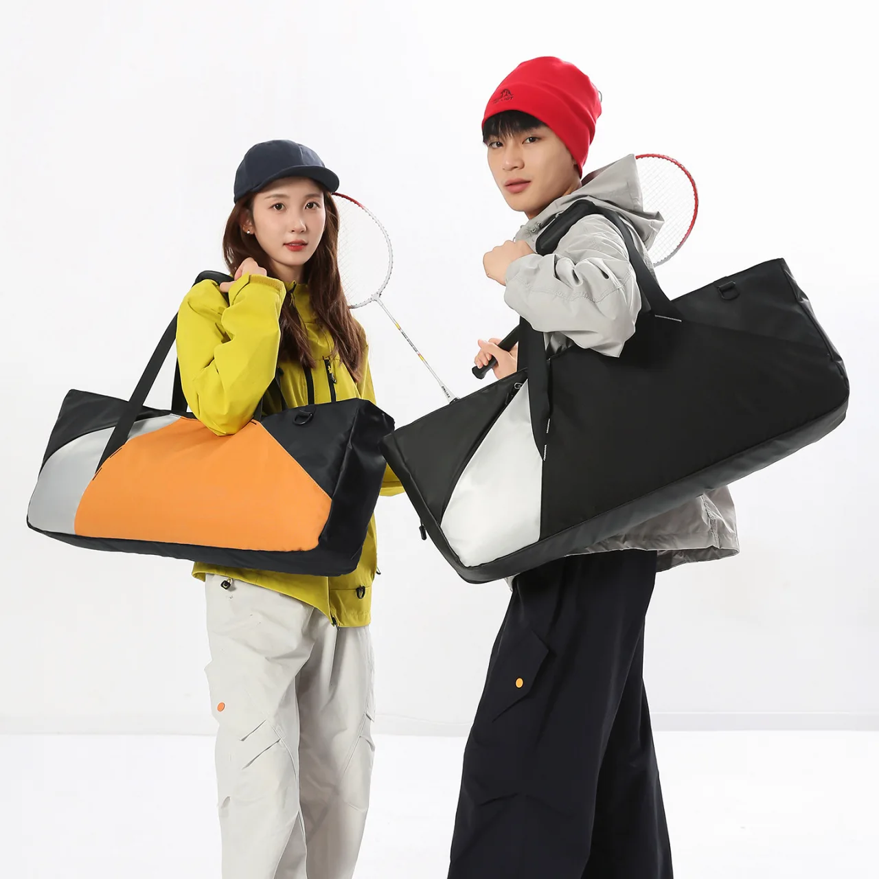 

Сумка для бадминтона, большая вместительная сумка с отделением для обуви, водонепроницаемая спортивная сумка для хранения, пригородная сумка для фитнеса