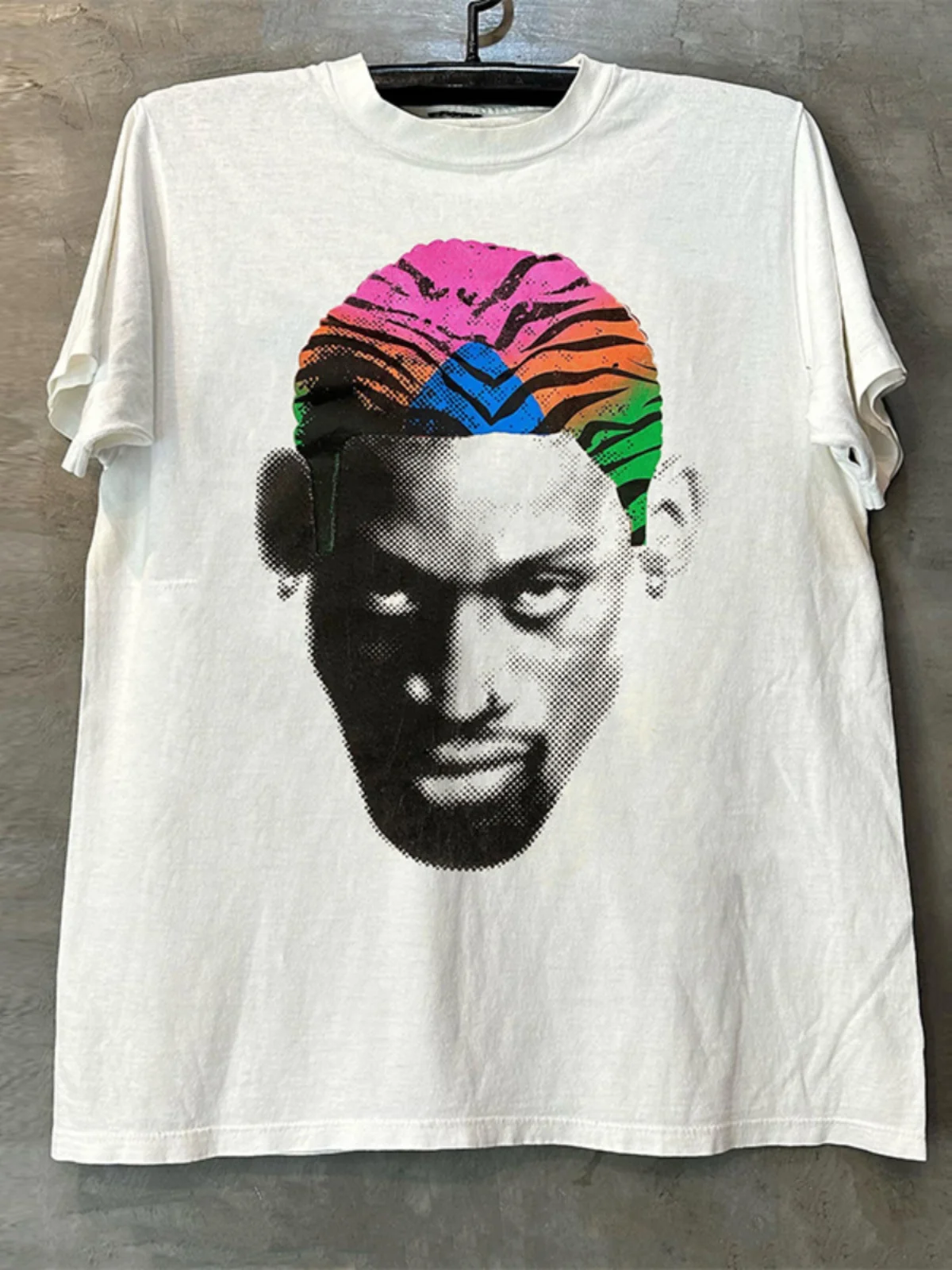 Retro Vintage Basketball Street Style T-Shirt Unisex Short Sleeve Fashion Design Cotton Youth Summer Casual round Neck Tee
