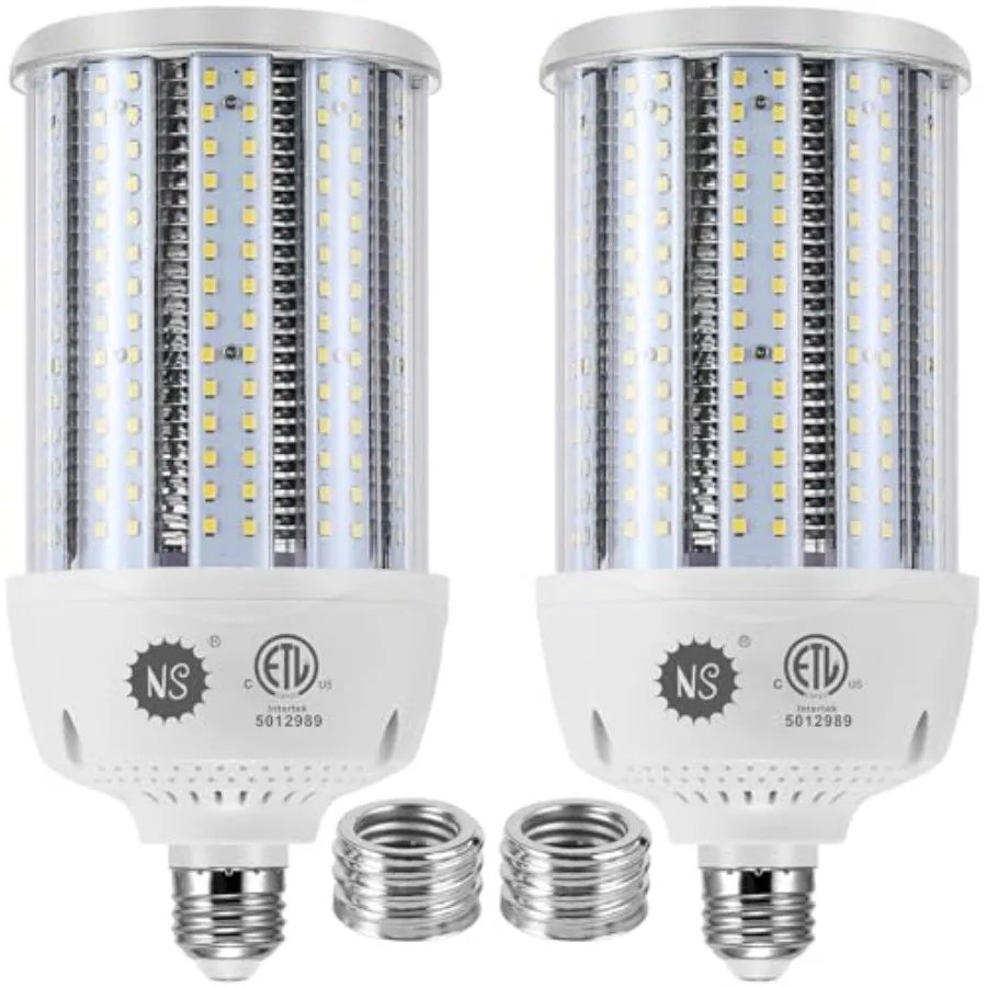 NS 1000W Equivalent LED Corn Light Bulbs, 100W Led Corn Bulb 15000 Lumens 5000K Daylight White, E26/E39 Base LED Bulbs, Large A
