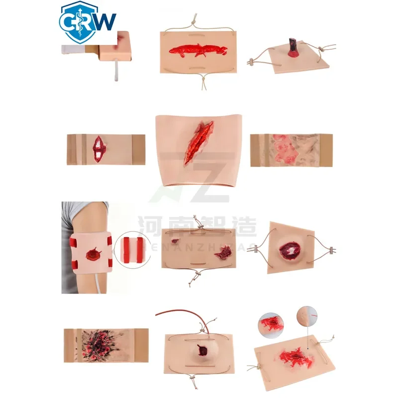 CRW Bestselling Wound Care Wound Models Bleed Control Tourniquet Trainer Simulates Wound on the Thigh Bleeding Training Kit view 4