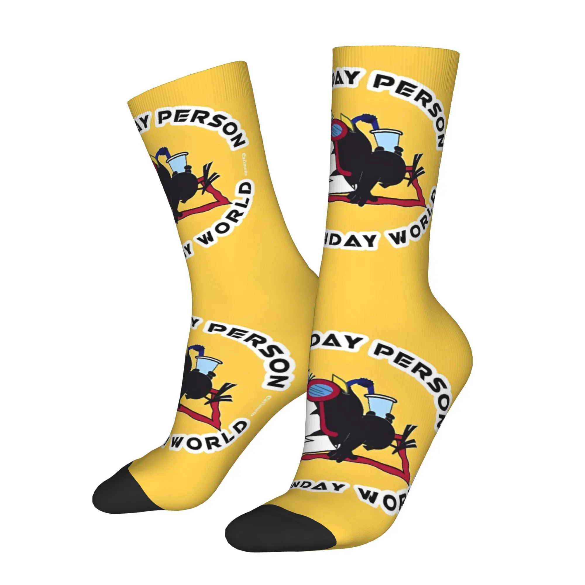 

Funny Happy Men's Socks Cartoon Chicken Pattern Vintage Harajuku Hip Hop Novelty Crew Sock Gift Pattern Printed
