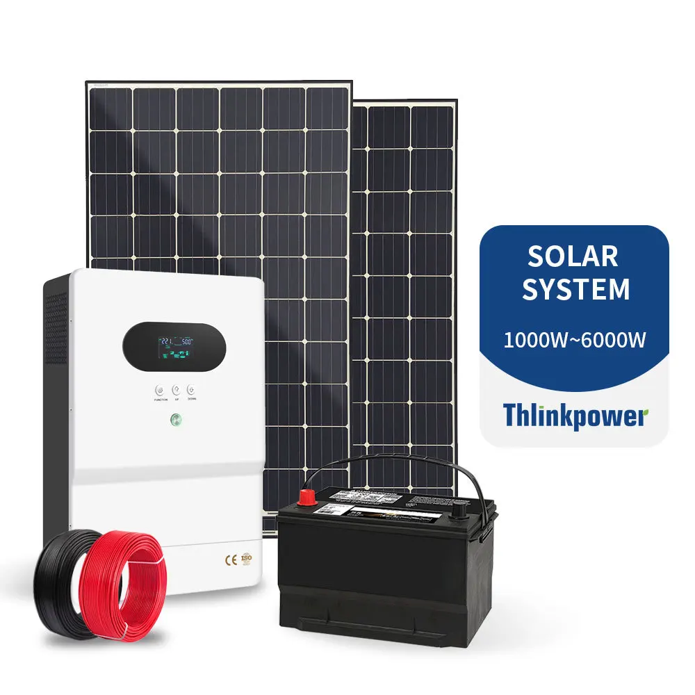Solar panel full set 30KW 20KW 10KW home off-grid power hybrid solar storage system complete set
