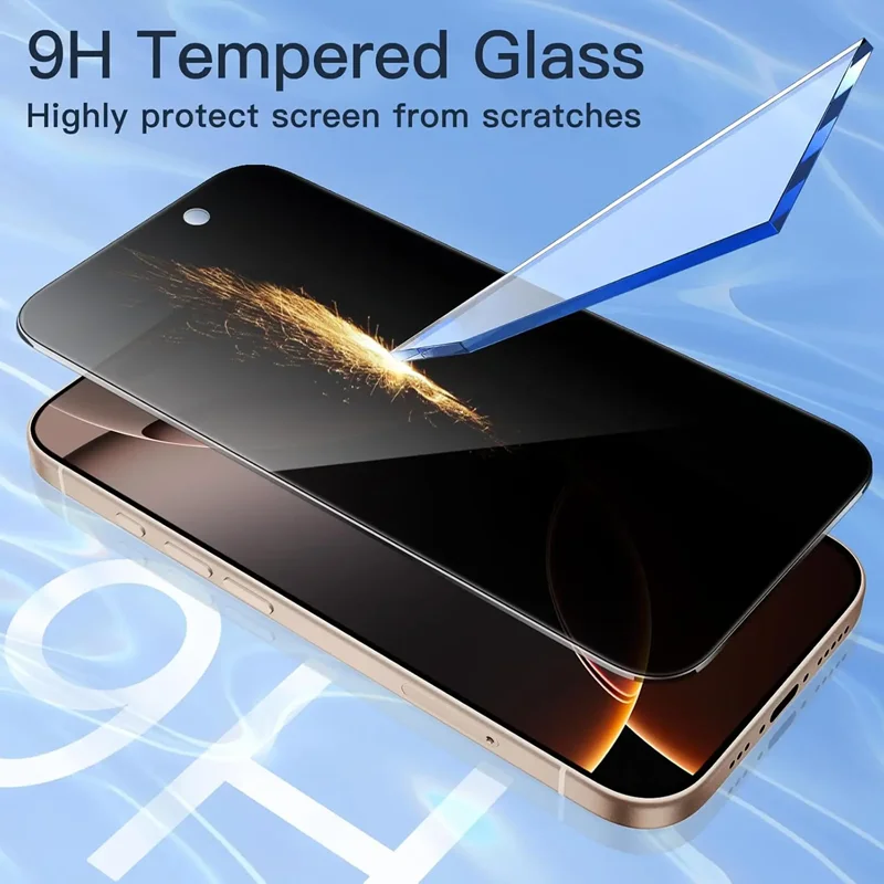 아이폰 16 15 14 13 12 17 Pro Max용 슈퍼 방진 프라이버시 스크린 보호필름 3개, 아이폰 11 PRO XR X XS MAX용 안티 스파이 강화유리