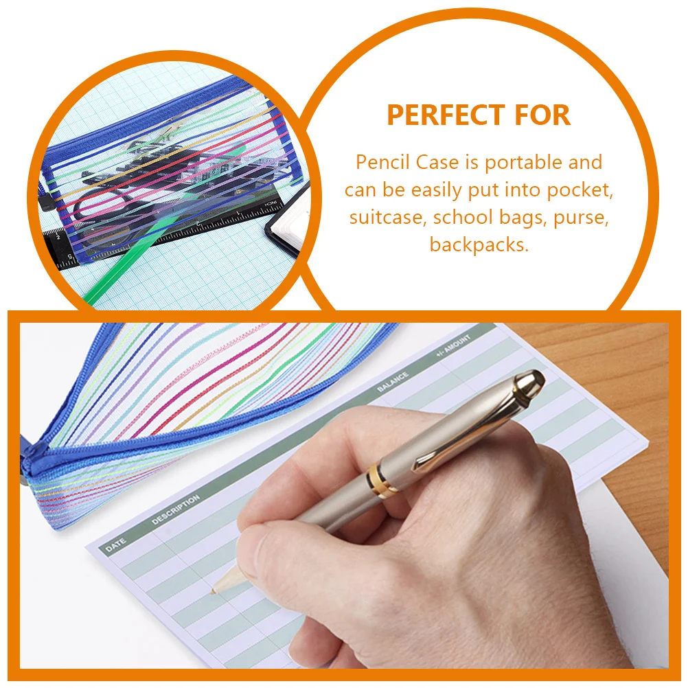 

8Pcs Large Capacity Pencil Case Portable Multi-Function Pen Bag Organizer for Students Adults Writers Artists