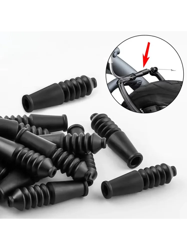 AliExpress Durable Brake Cable Protector Cover Dustproof Rubber Boot for MTB/Folding Bike Brake Line Universal Bike Brake Noodle Guard 10PC