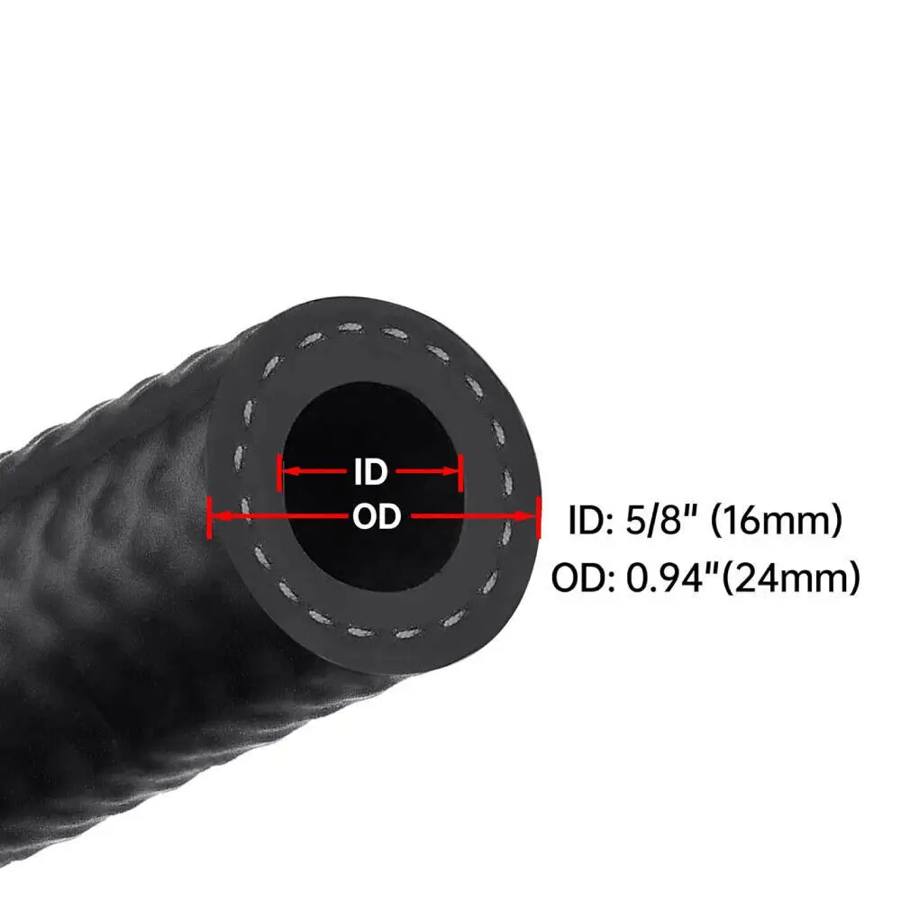 Hochwertiger 5/8" NBR EFI Kraftstoffeinspritzschlauch für Biodiesel Heizöl Fett Diesel Benzin