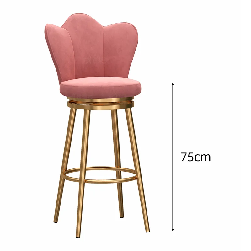 High Luxury Bar Stool Kitchen Home Hotel Nordic Bar Stool European Designer Banco Alto Plegable Furniture Decoration