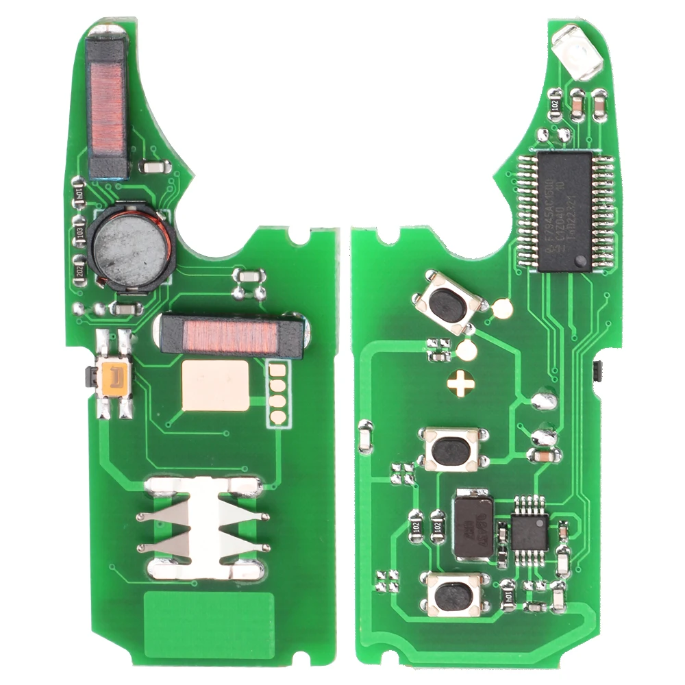 KEYECU Key 315MHz / 433MHz ID46 Keyless-Go chiave remota per VW Volkswagen Touareg 2004 2005 2006 2007 2008 2009 2010