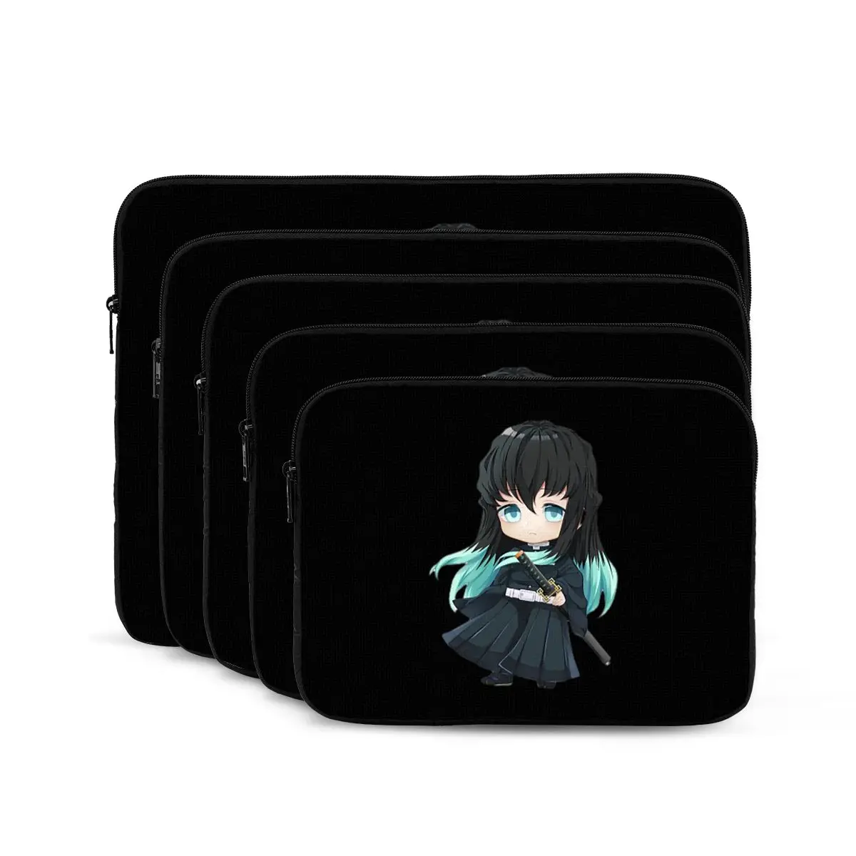 Chibi Mist Pillar Muichiro Tokito Notebook bolsa para portátil funda para portátil funda para tableta funda a prueba de golpes