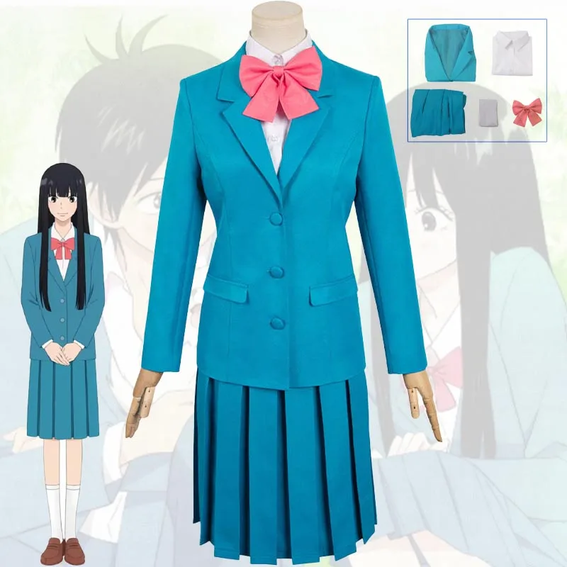 

Anime Kimi Mi Todoke Kuronuma Sawako Cosplay Costume JK School Uniform Lovely Dress Suit Women Halloween Carnival Party Outfits