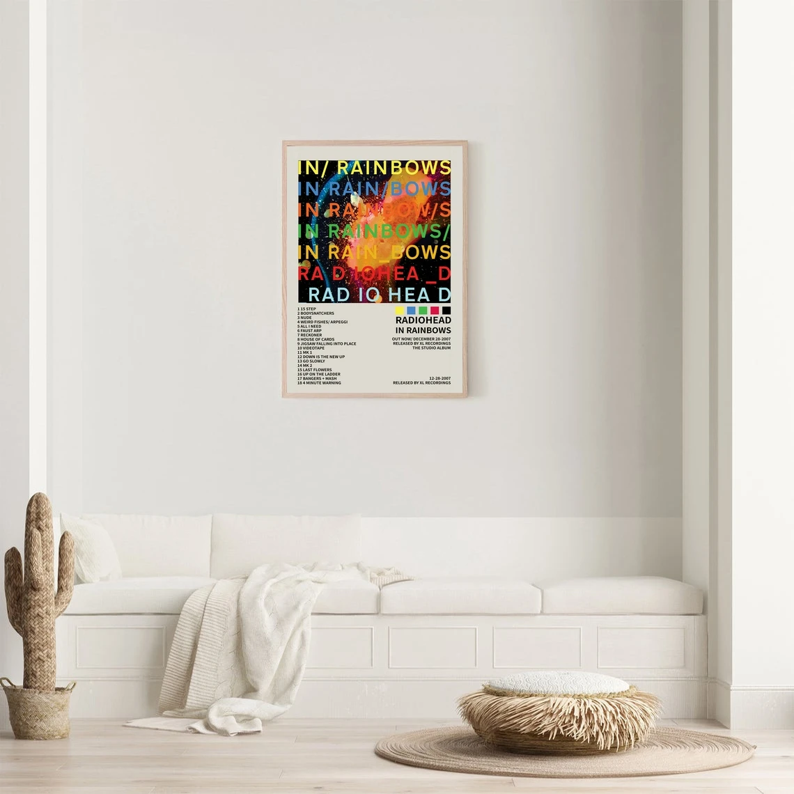 Radiohead In Rainbows Music Album Song Catalog Poster Canvas Art Print Home Decoration Wall Painting ( No Frame )