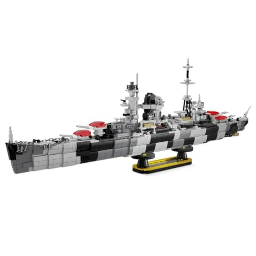 

Admiral Hipper Class Cruiser Building Toy Set WW2 German Navy Ship Building Blocks for Teens Boys Ages 8+ Collectible Warship M