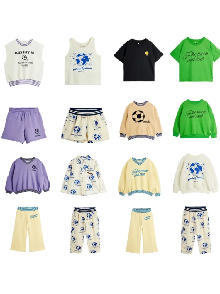 Kinder T-shirt en shorts set 2026 lente nieuw binnengekomen cartoon mode jongens sweatshirt katoen schattig mouwloos kinder tanktop - afbeelding 2