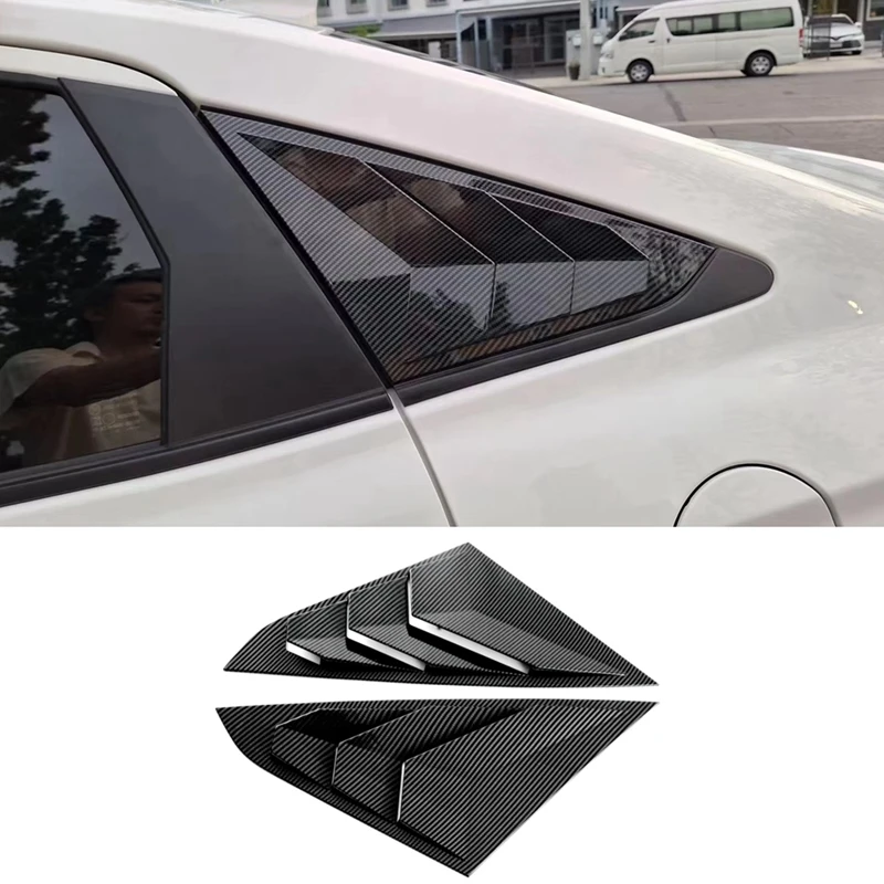 

2 PCS Car Window Louver Triangle Blinds Spoiler Cover Trim Accessories ABS Car Accessories For Toyota Yaris Ativ/Vios 2023 2024