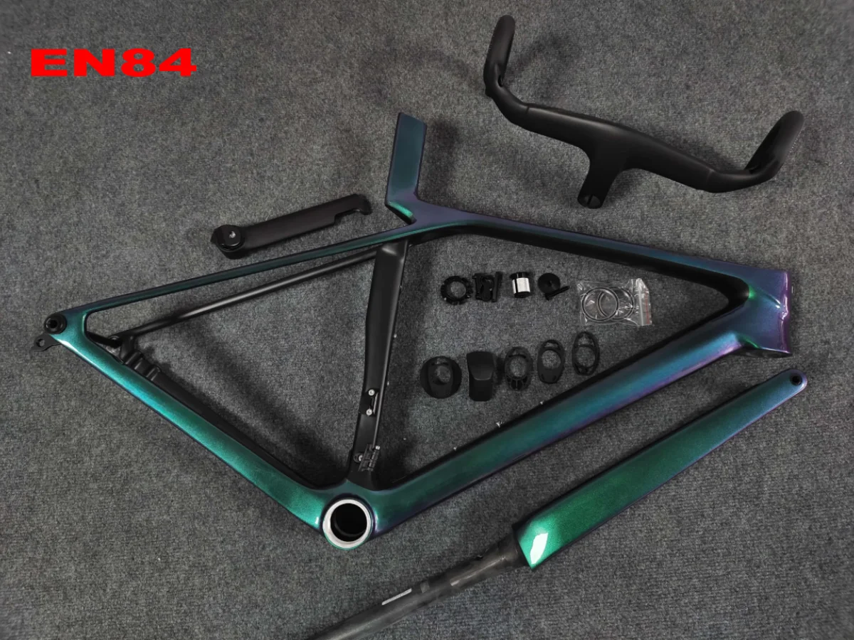 40 Colors Disk Brake GEN 8 Carbon Road Frame Chameleon Bicycle Frameset Handlebar T47 Thread