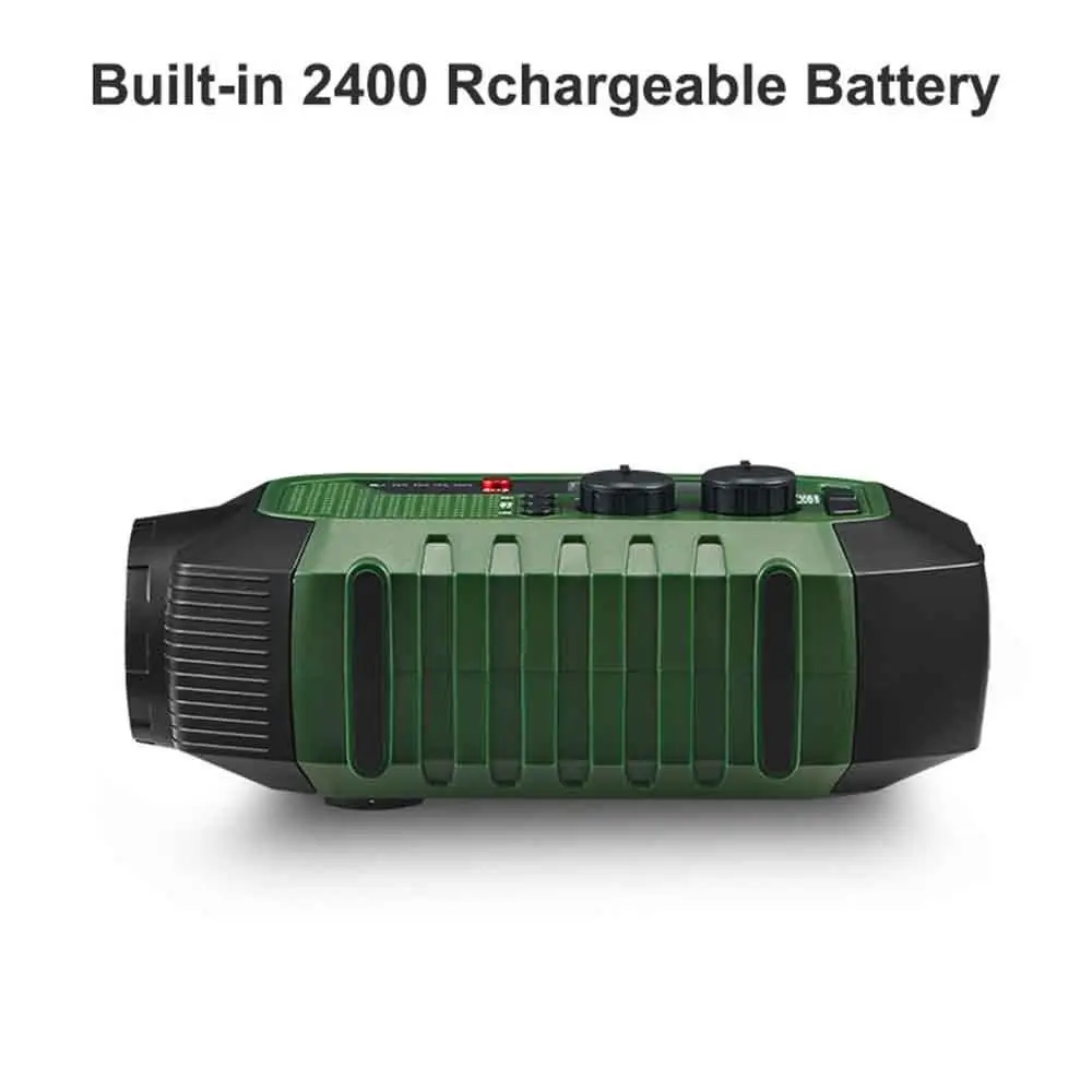 

USB Charger Solar Power Emergency Radio SOS Alarm with Flashlight Hand Crank Radio TF Card Power Bank Bluetooth Speaker for Home