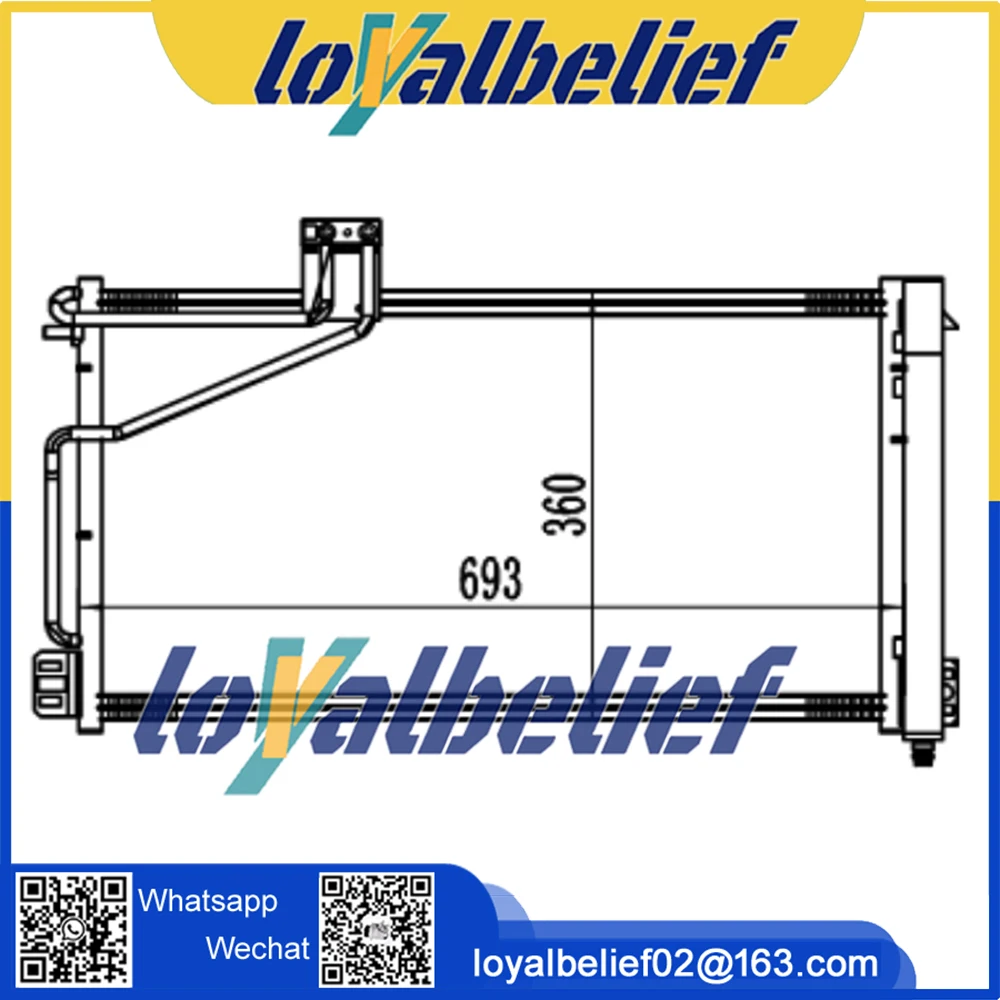 Air Conditioning AC Condenser For Mercedes Benz w203 model 2035001254