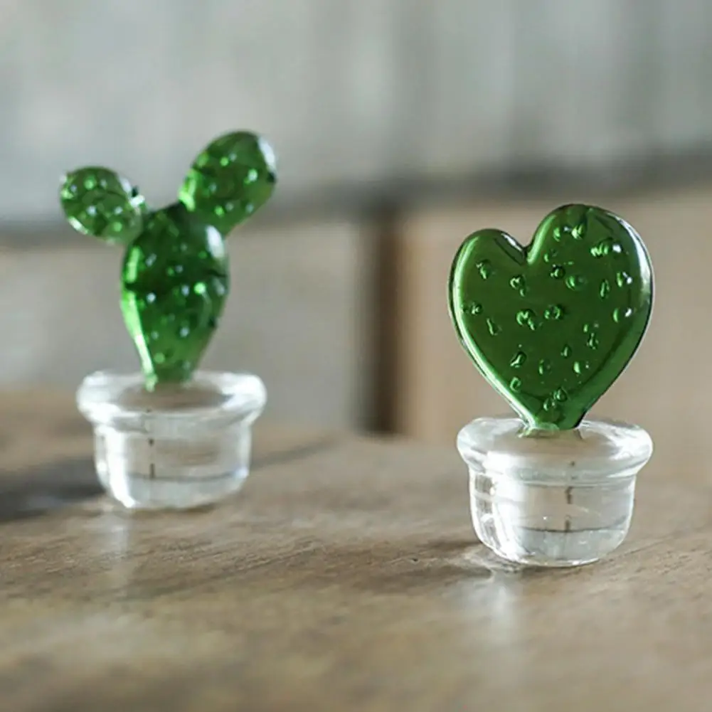 Mini Cactus Figurines Ornaments Cactus Bonsai Desktop Ornament Car Home Decoration Toy Cactus Decoration Plant Cactus Figurine