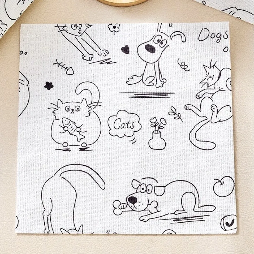 20pcs/roll Reusable Microfiber Cleaning Wipes High Absorbency Washable Kitchen Towels Durable Multi-Purpose Cleaning Rag