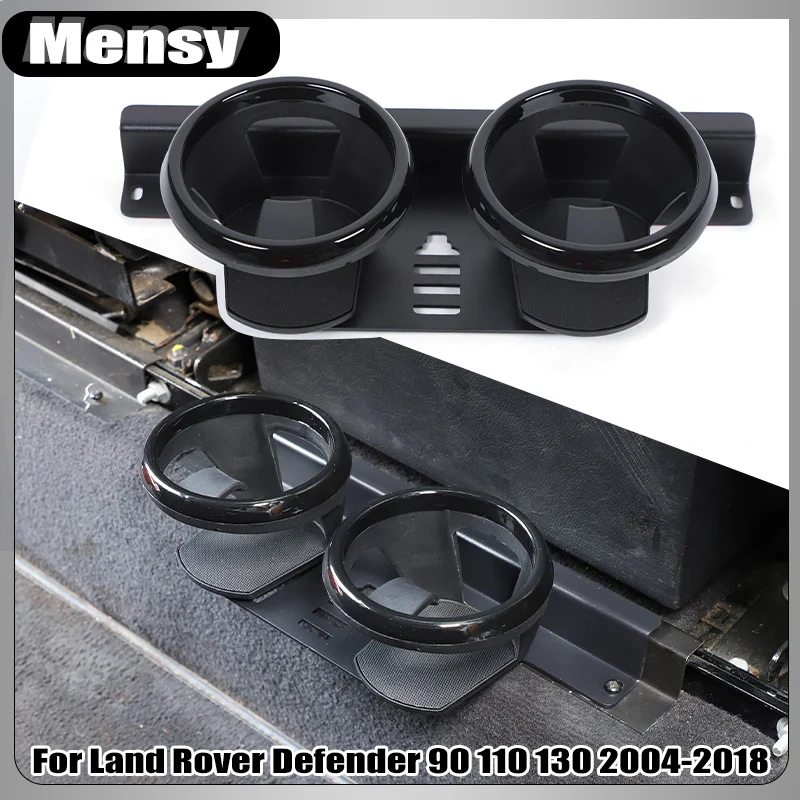 

For Land Rover Defender 90 110 130 2004-2018 Car Center Console Armrest Rear Water Cup Drinks Holder Interior Accessories
