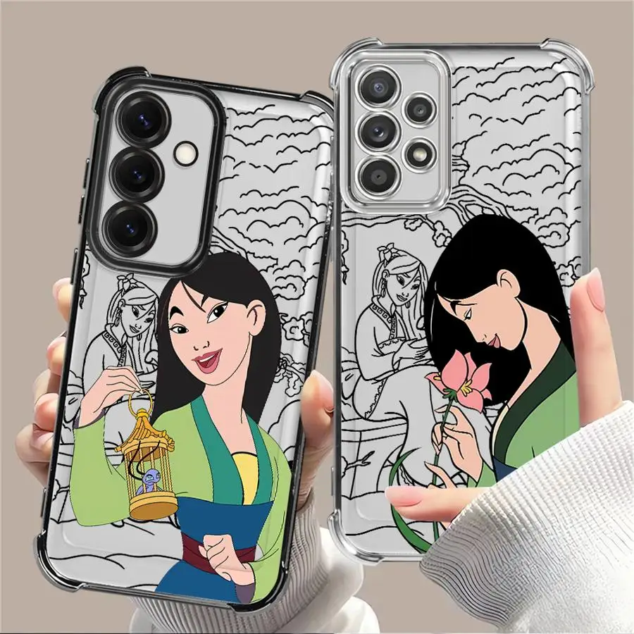 Disney Hua Mulan Phone Cover Case for Samsung Galaxy A33 A52 A17 A15 A16 A21s A13 A26 A24 A35 A36 A25