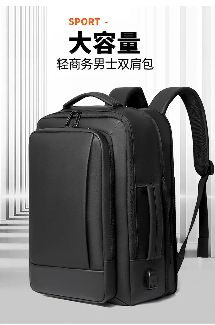 Large Capacity Convertible Laptop Backpack Men Casual Travel Hiking Daypack Business Commuter Handheld Rucksack