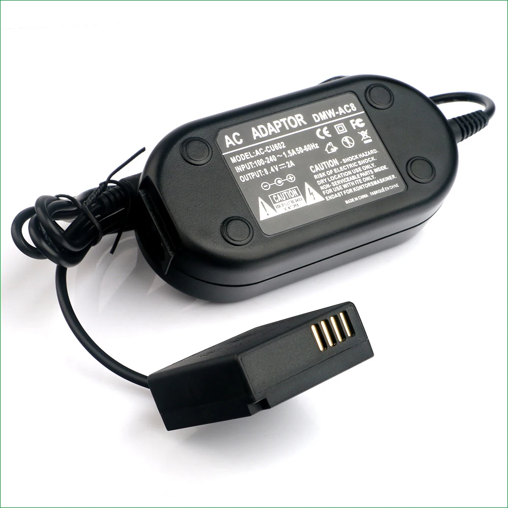 DMW-AC8 DCC11 تيار مستمر مقرنة DMW-BLG10 الدمية بطارية التيار المتناوب محول الطاقة شاحن لباناسونيك DC-TZ92 TZ93 TZ95 TZ96 TZ97 DMC-LX100