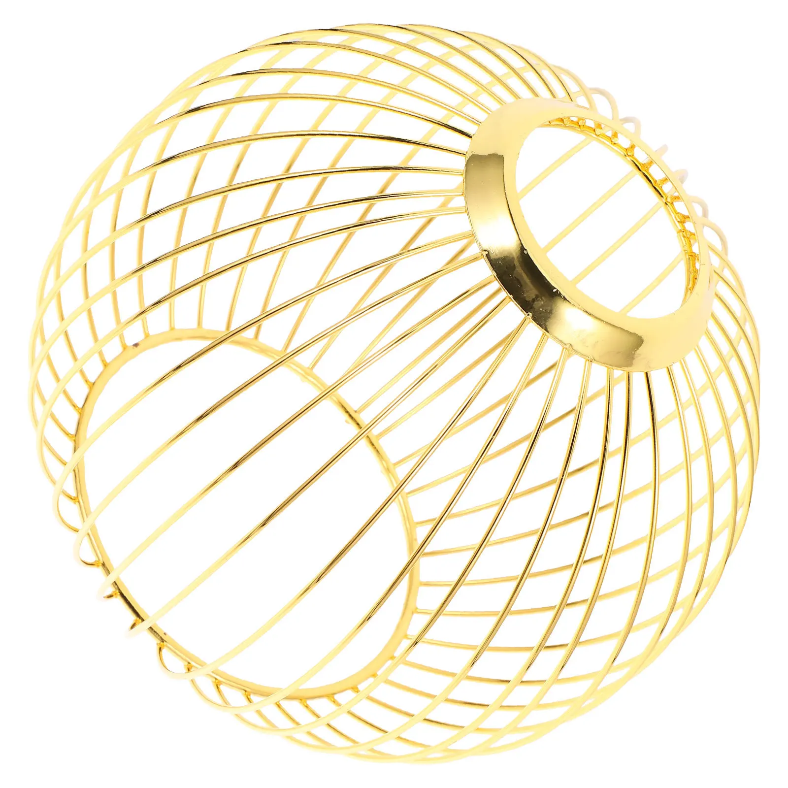 سلك الحديد عاكس الضوء خمر النمط الصناعي الجوف خارج غطاء مصباح للمنزل مطعم مقهى سلك معدني الزخرفية #6