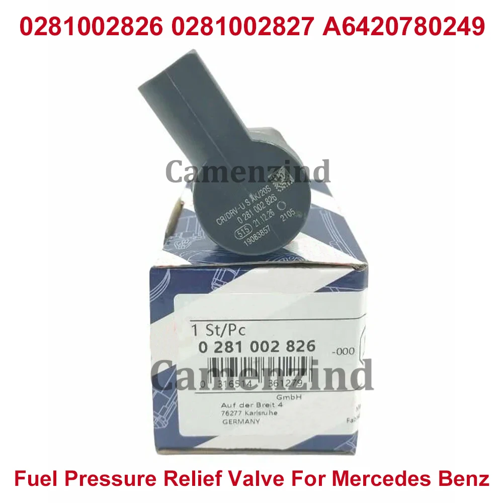 

0281002826 0281002827 Diesel Fuel Pressure Relief Valve For Mercedes Benz A6420780249