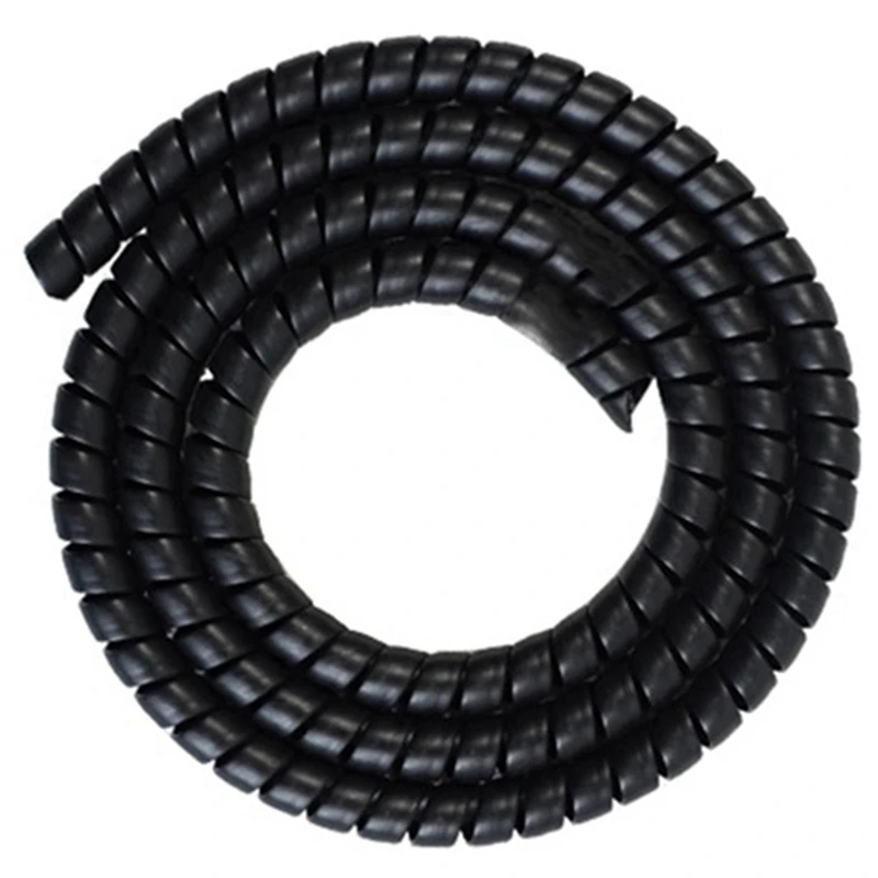 New 4X Scooter Line Spiral Color Change Tube Protector 1M Length Winding Tubes For Xiaomi M365 Pro Accessories, Black