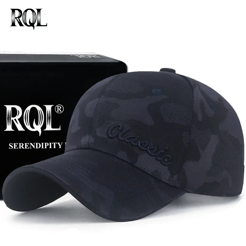 Baseball Cap for Men Male Sports Hat Camouflage Hard Structure 2022 Autumn and winter Fashion Designer Brand embroidered Black H