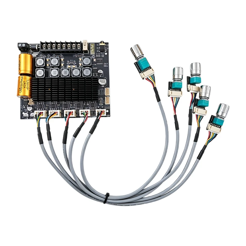 DT21 ZK-TB22 Bluetooth Audio Amplifier Board External Subwoofer Module 12-24V DC for DIY Speaker System
