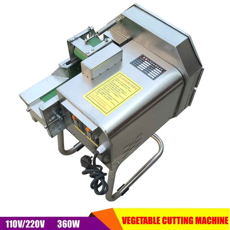 Commercial Vegetable Cutting Machine, Restaurant Kitchen Electric Carrot Eggplant Scallion Celery Slicing Shredding Machine