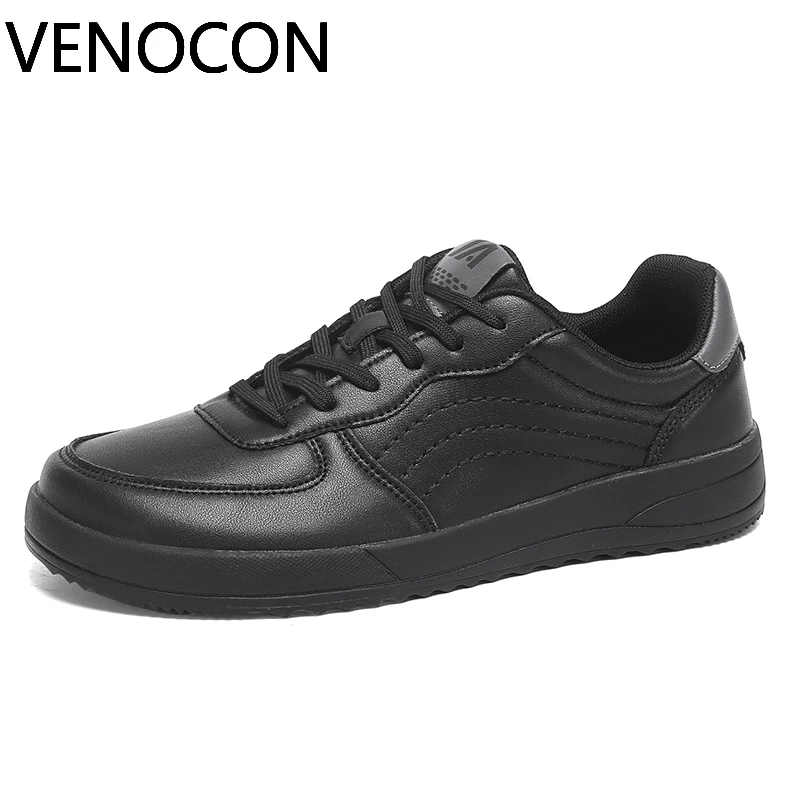 VENOCON Minimalist Ball Wide Toe Box Nose Stylish Walking Fabric Leather Shoes Sneakers More Stack Height Footwear For Man Women