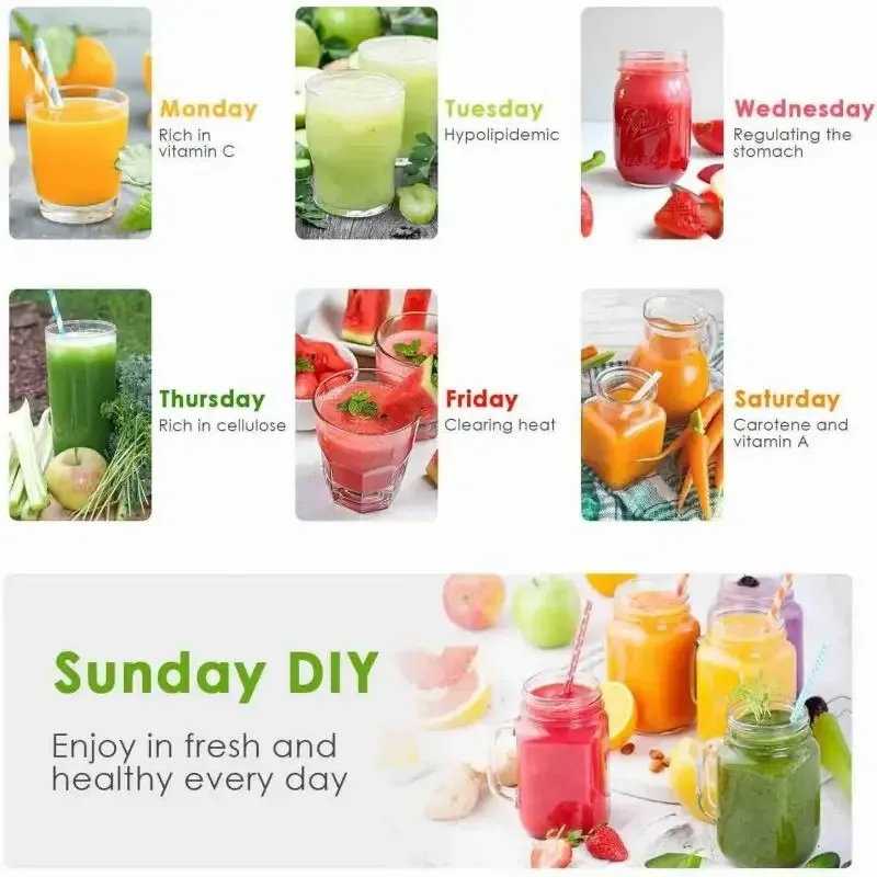 Strong Power Fruit Juicer 800W Centrifugal Juicer Easy To Clean Juice Extractor for Fruits Vegetables Portable Juicer Machine