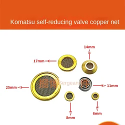 702-21-53120 702-21-55760 708-2L-25480 Valve block filter Komatsu PC60 130 200 220 300 360-6-7 Self-reducing valve plate Pilot