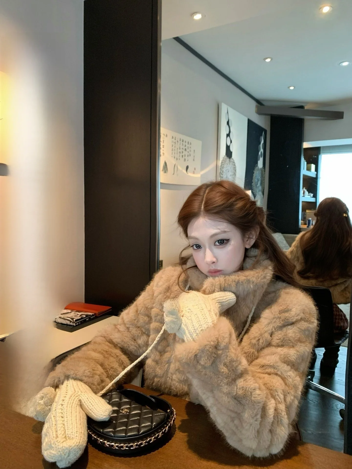 

ato Hero Faux Fur ort Coat Women's Cusized Dyeing Leather Fur Inteated Fake Mink Fur Lightweight Luxury Sle