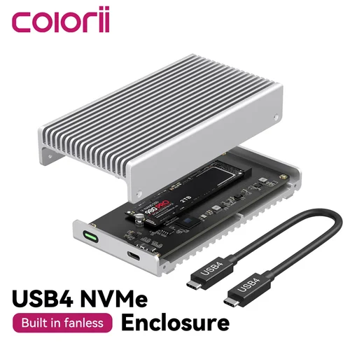 40Gbps M.2 NVMe USB 4,0 SSD carcasa Thunderbolt USB-C SSD Compatible con USB 3,2/3,1/3,0 para Macbook iPad iPhone