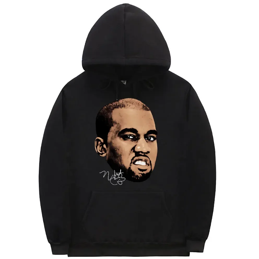 Rapper Kanye West Hip Hop Vintage Hoodies The College Dropout Album Cover Art Tour Graphic Hoodie Men Women Oversized Sweatshirt