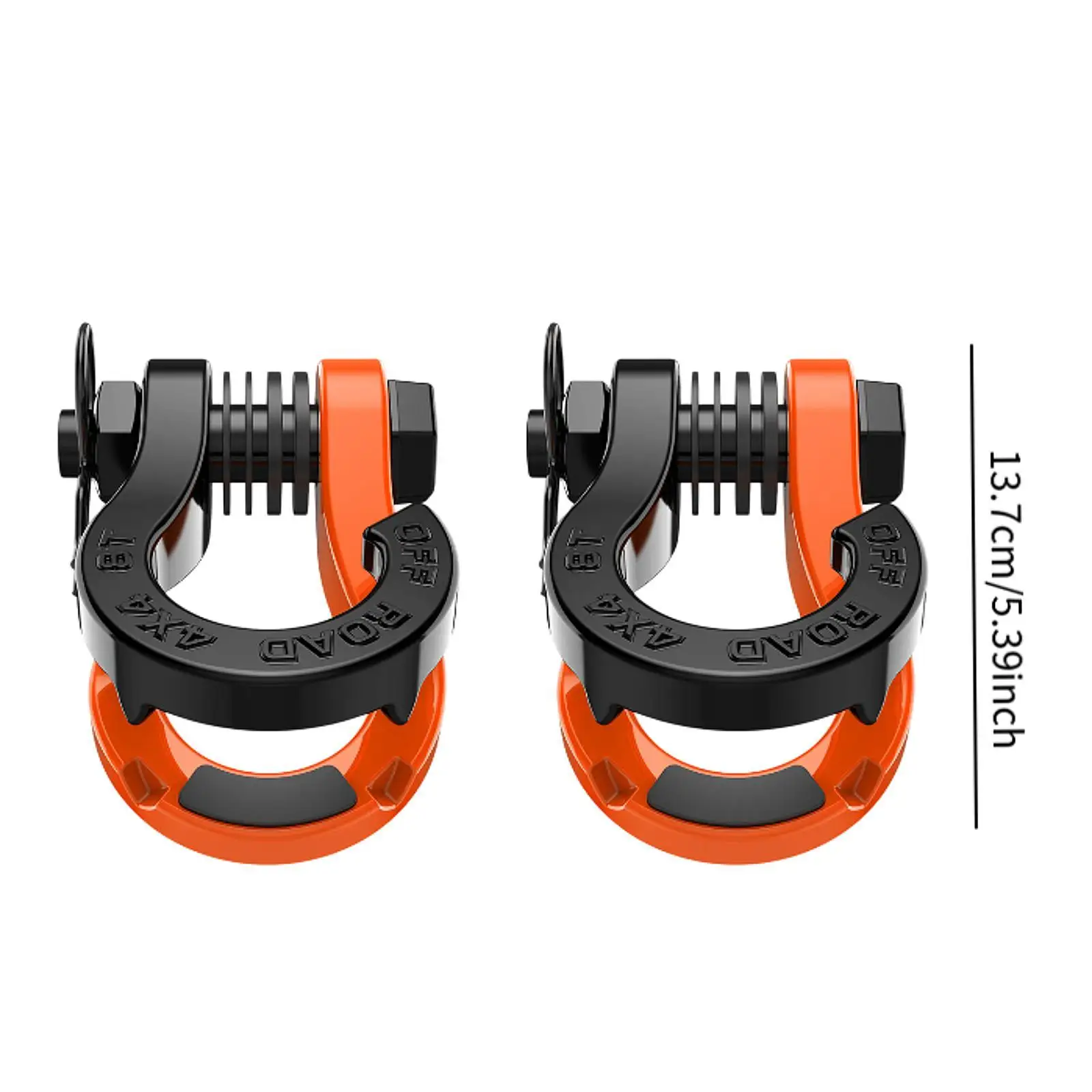 2 قطع D حلقة سبليت اغلال إصلاح أجزاء عالية الأداء 3/4 "أغلال سبليت لحزام السحب مركبة شاحنة الانتعاش ونش #6