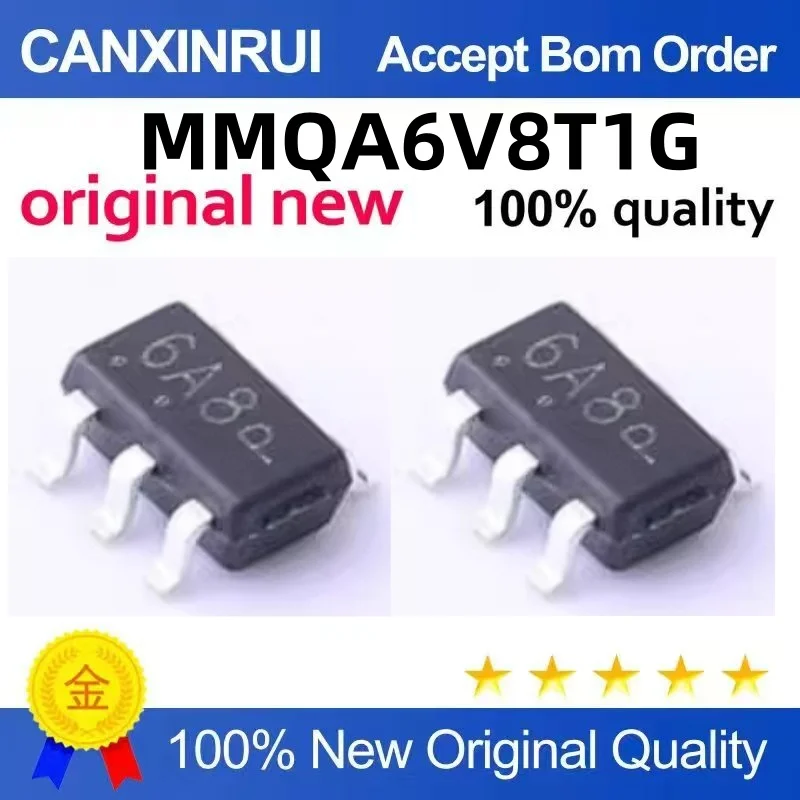 (10-300piezas)The new MMQA6V8T1G 6A8T SOT-163 starts selling one and can be shot directly
