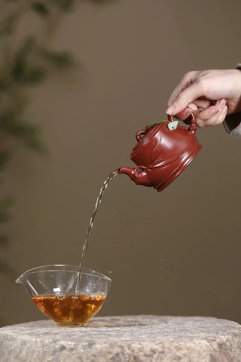160ml Yixing Handmade Purple Clay Teapot, Raw Ore, Da Hong Pao Tea Pot, Kung Fu Tea Set
